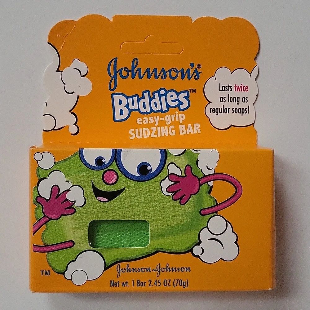 Johnson's Buddies Easy Grip Sudzing Soap 2.45 Ounce Bar